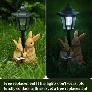 Image showcasing Accents | New Solar Outdoor Garden Statues Lights Garden Art Home Gifts ...